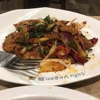 Stir fried ‘lamm’ with cumin and chilli    at Tofu Vegan - Golders Green in North West London