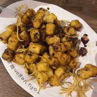 spicy tofu and sweet potato   at Tofu Vegan - Golders Green in North West London