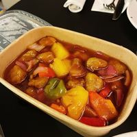 Faux chicken with pineapple at Tofu Vegan - Golders Green in North West London