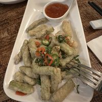 Deep fried asparagus   at Tofu Vegan - Golders Green in North West London