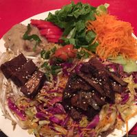 amazing baked tofu and seitan at Naturaleza Sabia in Buenos Aires