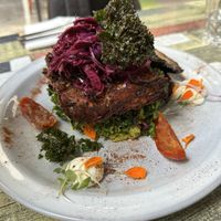 Hash stack (unbelievably delicious)  at No.5 Cafe in Fortitude Valley