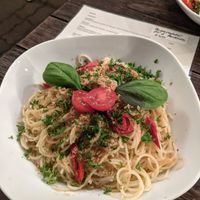 Tasty pasta at Falscher Hase in Dresden