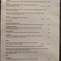 Menu at Falscher Hase in Dresden