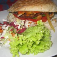 XXL satan burger at Falscher Hase in Dresden