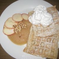 Waffles at Falscher Hase in Dresden