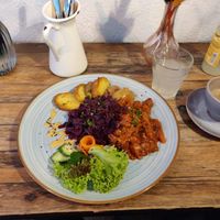 Seitan Gulasch at Falscher Hase in Dresden