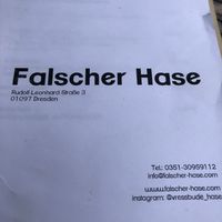 Het menu  at Falscher Hase in Dresden