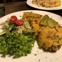 Vegan “omelette" at Falscher Hase in Dresden