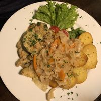 Vegan “geschnetzeltes" at Falscher Hase in Dresden