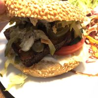 Burger mit Jalapeño at Falscher Hase in Dresden