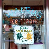 Front of building at Walrus Ice Cream in Fort Collins