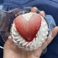 Strawberry lemon cupcake   at Stephanie's Vegan Bakery + Cafe in Fort Lauderdale