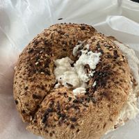 bagel w/ cream cheese  at Stephanie's Vegan Bakery + Cafe in Fort Lauderdale