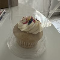 Cupcake for my mom  at Stephanie's Vegan Bakery + Cafe in Fort Lauderdale