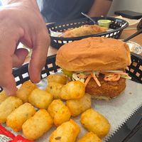 Spiiicy chicken sandwich at Stephanie's Vegan Bakery + Cafe in Fort Lauderdale