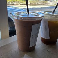 Coffee and iced hot chocolate at Stephanie's Vegan Bakery + Cafe in Fort Lauderdale