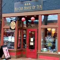 Front of building at Ku Cha House of Tea in Fort Collins
