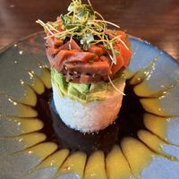Vegan tuna tower   at Blue Sushi Sake Grill in Nashville