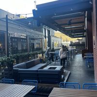 Outdoor patio #Veganuary at Blue Sushi Sake Grill in Nashville