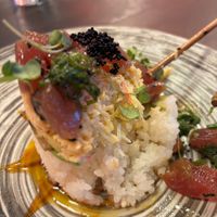 Sorry for the half eaten picture. I dug right in. Amazing! #Veganuary at Blue Sushi Sake Grill in Nashville