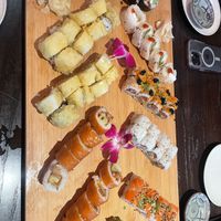 All vegan sushi board  at Blue Sushi Sake Grill in Nashville
