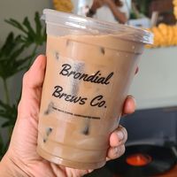 coconut latte at Brondial Brews in Balanga