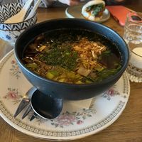 Mushroom dashi ramen  at Kawa Ni in Westport