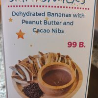 Snack offering at Star Crystal Organics in Chiang Mai