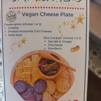 Vegan cheese plate at Star Crystal Organics in Chiang Mai