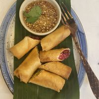Vegan spring rolls   at Yesterday Tomorrow 365 - ต่ะวาวันพูก in Bangkok
