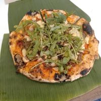 Aubergine rocket pizza at Yesterday Tomorrow 365 - ต่ะวาวันพูก in Bangkok