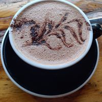 Vegan hot chocolate at Shoelane Coffee in Dun Laoghaire