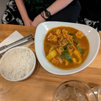 Tofu satay with jasmine rice at Re Nao in Galway
