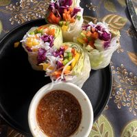 These rice paper rolls were so vibrantt  at Pegaga in Langkawi