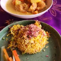 Sweet potato and pineapple Masak Lemak at Pegaga in Langkawi