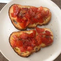 Bruschetta  at Lo Spuntino in San Gimignano
