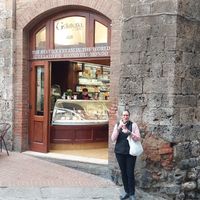 Fabulous chocolate ice cream! at Caffetteria Gelateria dell'Olmo in San Gimignano