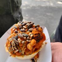 Spicy pastry at The Big Rock Cafe in Porthmadog