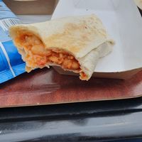 Vegan burrito at The Big Rock Cafe in Porthmadog