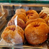 Jam Doughnuts. at The Big Rock Cafe in Porthmadog
