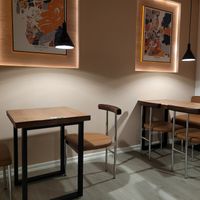 Indoor seating at Tofuhuset in Sandnes