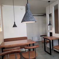 Indoor seating at Tofuhuset in Sandnes