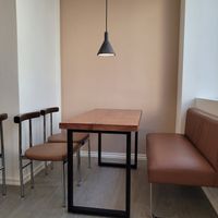 Indoor seating at Tofuhuset in Sandnes