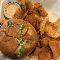 Black Bean Mushroom Burger - my FAVVV!   at Vegan It IZ Eats in Dayton