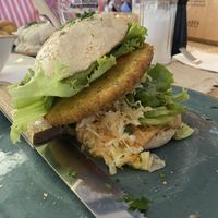 Falafelburger  at Surfcafé in Norderney