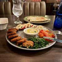 Falafel plate  at M Cocina in Cartagena