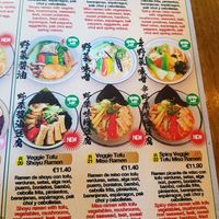 Vegan options :) at Takumi Ramen in Barcelona