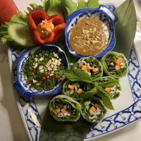 Rice spring rolls- small portion and too expensive   at Pera Thai in Istanbul