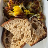 Cauliflower and Hummus Sourdough  at Hearth by Moonacres in Bowral